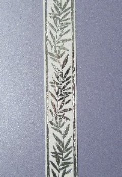 Wachsborte Olivenzweig weiß /silber